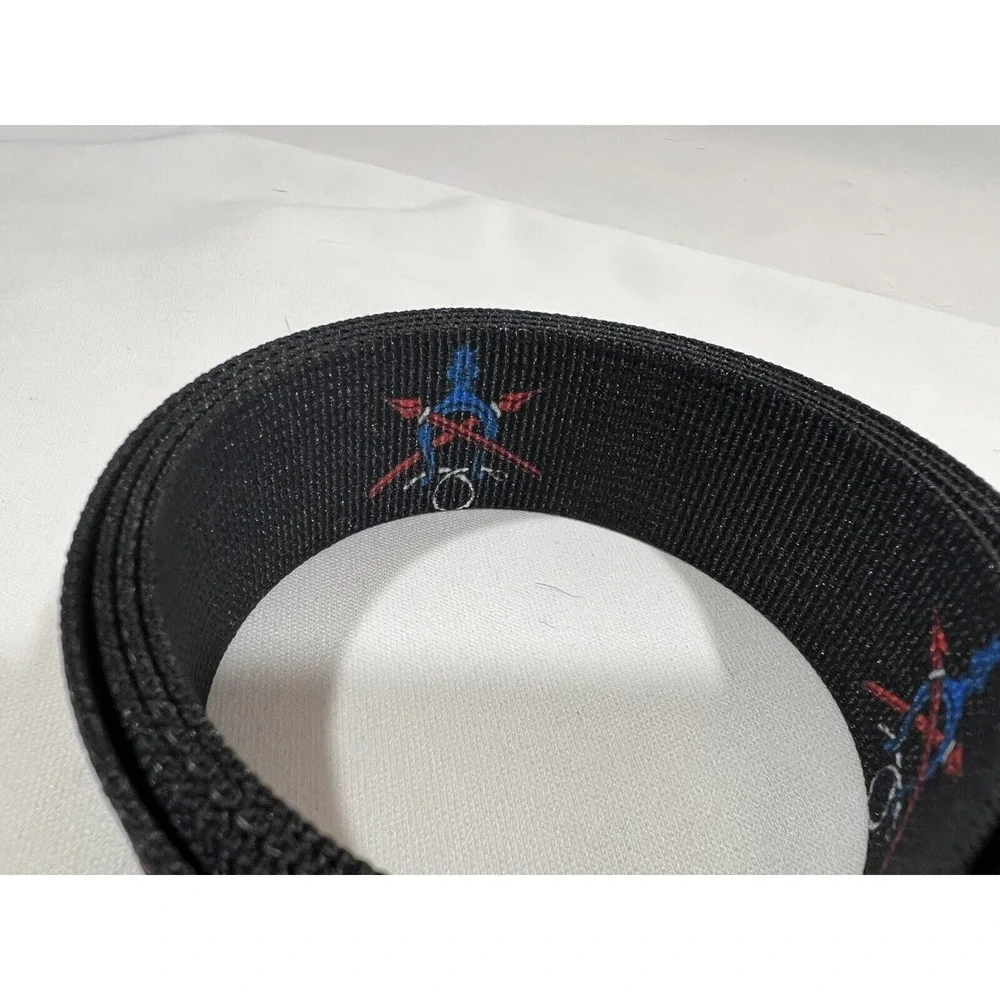 Thomas Bates Belt Small Nautical Print Nylon Casual Preppy
